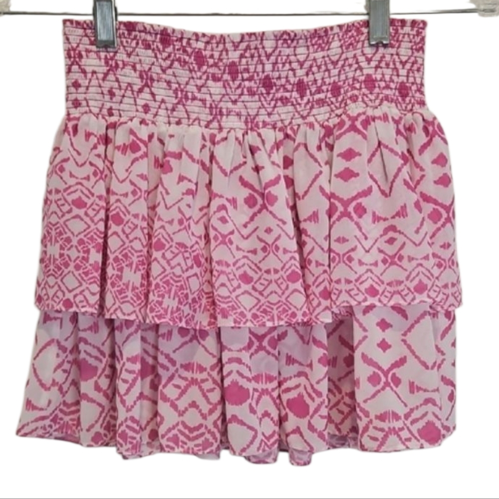Ramy Brook New York Pink Print Skirt